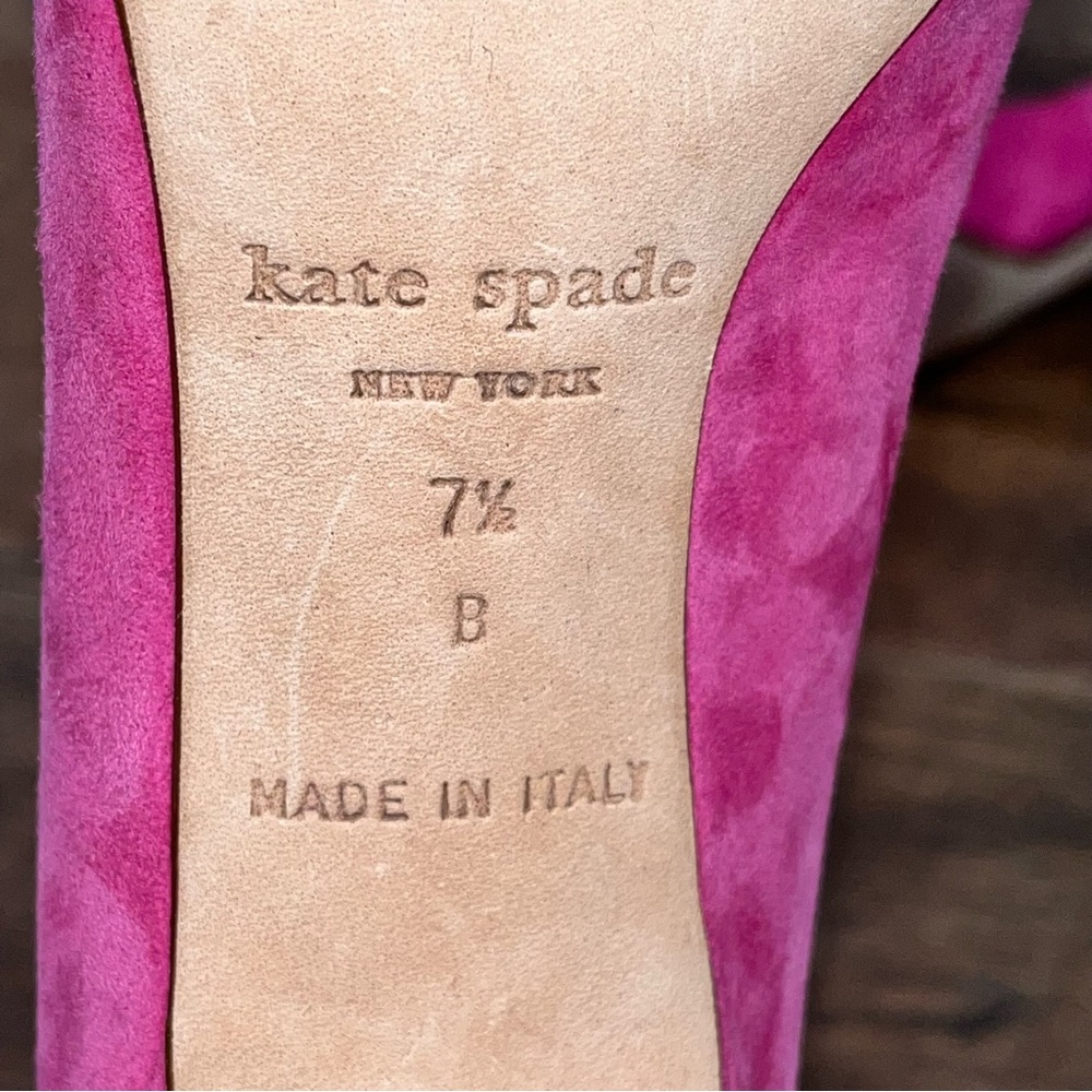 Kate Spade New York Pink Suede Heels - Picture 9 of 12